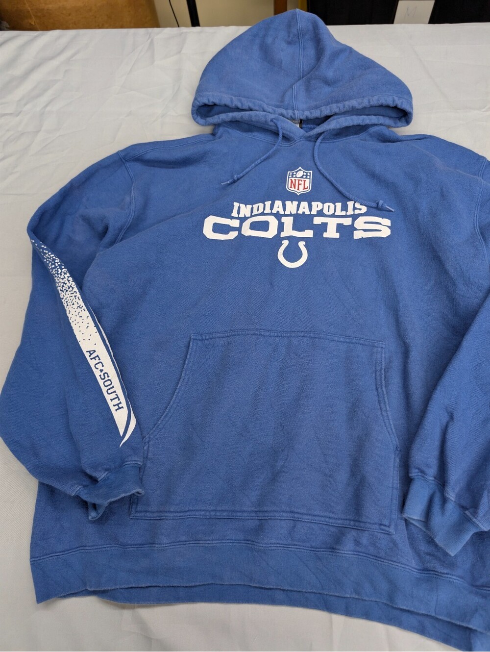 Indianapolis Colts Reebok Hoodie XL Blue NFL Graphic